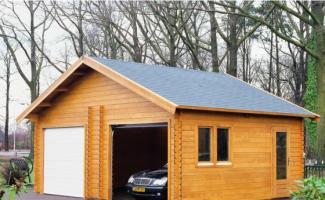 How to build a garage using timber with your own hands?