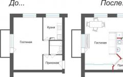 Redevelopment of a Khrushchev-era apartment into two small rooms: possible options and the best interior'єрні рішення Перепланування 2 х