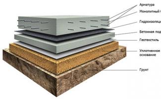 What is the purpose of a monolithic foundation slab?