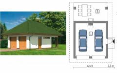 How to build a garage for 2 cars: size, optimal width, plan, seating and photo