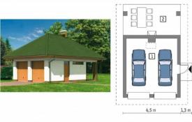 How to build a garage for 2 cars: size, optimal width, plan, seating and photo
